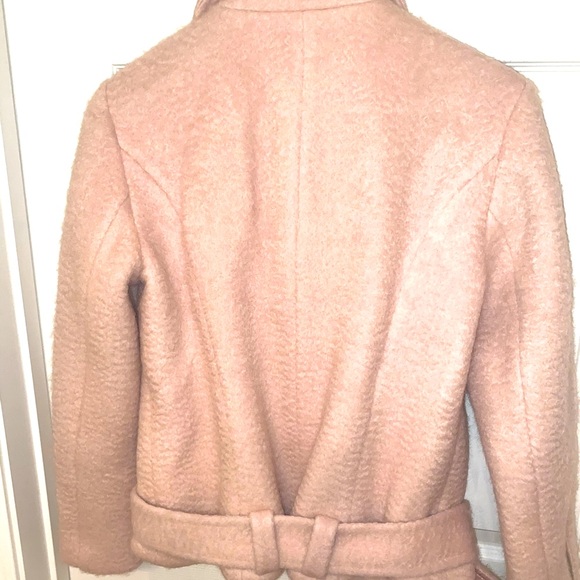 Fuzzy Pale Pink Moto Jacket - Picture 3 of 6